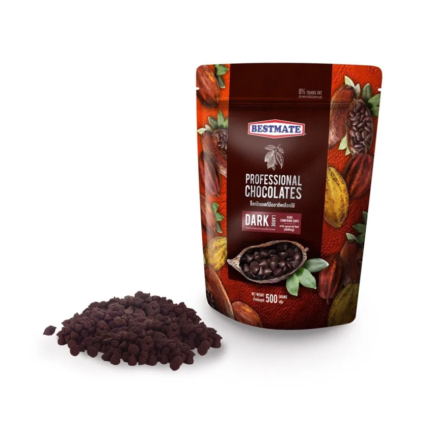 เบสท์เมท ดารก์ คอมพาวด์ ชิพส์ (เม็ดใหญ่) 500 g
