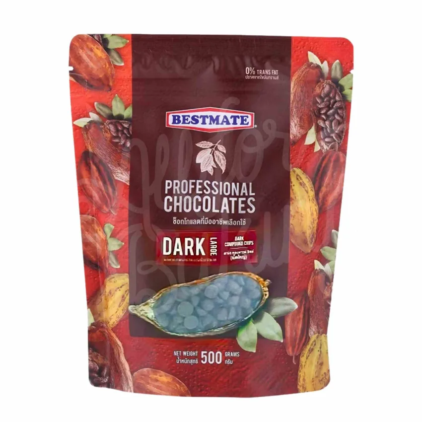 เบสท์เมท ดารก์ คอมพาวด์ ชิพส์ (เม็ดใหญ่) 500 g