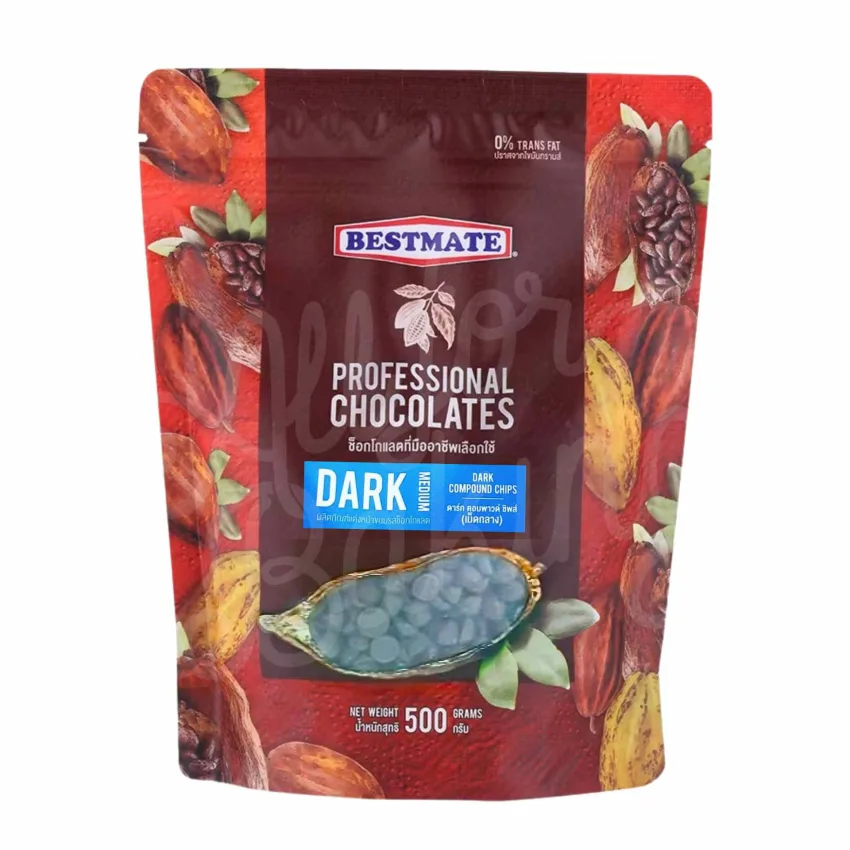 เบสท์เมท ดารก์ คอมพาวด์ ชิพส์ (เม็ดกลาง) 500 g